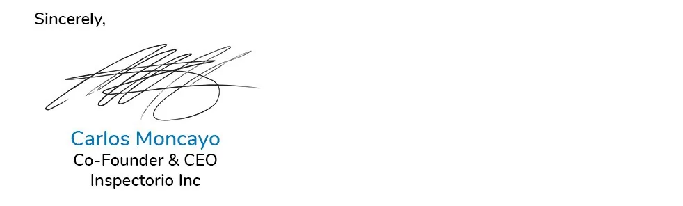 An open letter from Inspectorio’s CEO to Sourcing Executives: We need your help to protect lives Carlos Signature B