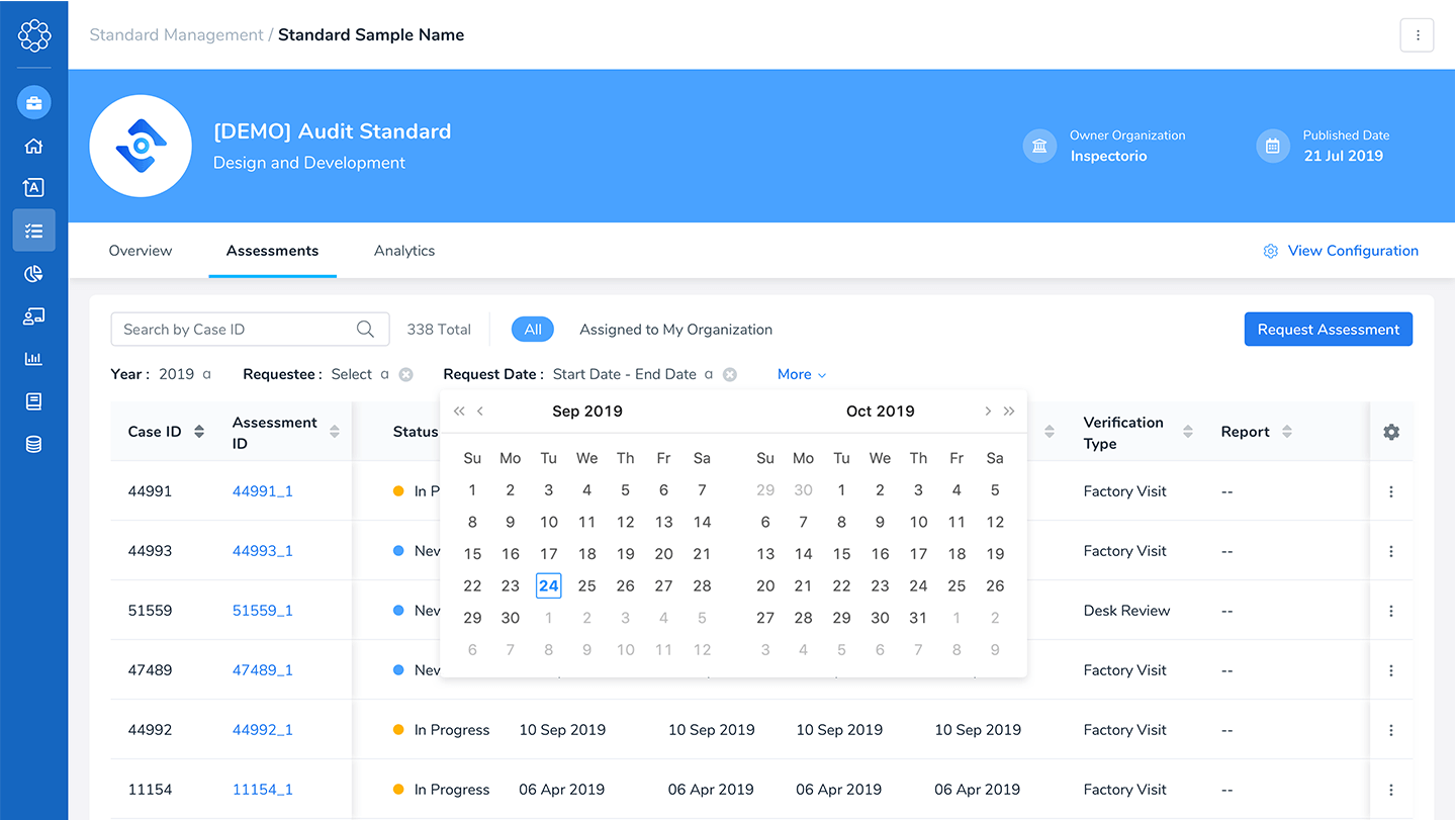 在同一平台中管理标准和评估
